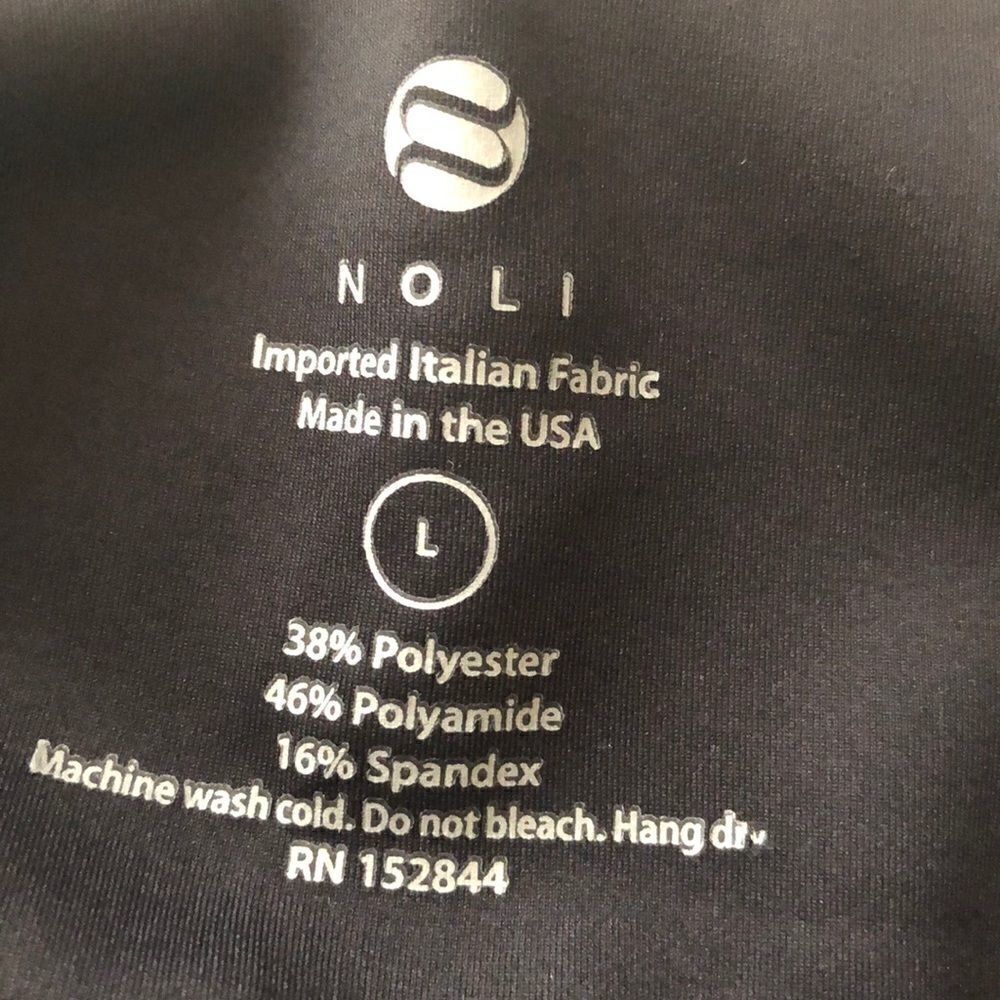 Noli Black & White Polka Dot Design Leggings - Size L - Picture 6 of 6